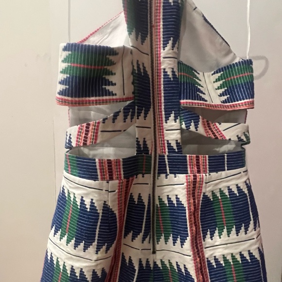 Adelyn Rae Aztec Embroidered Multicolor Romper Size Small - Picture 6 of 9